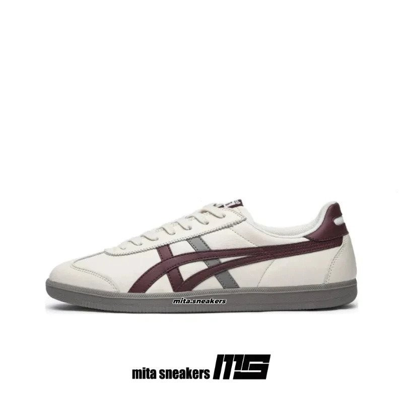 Onitsuka Tiger Tokuten gạo Trắng Đỏ Giày ống thấp chống trượt Giày thông thường nam nữ 1183b938-200 