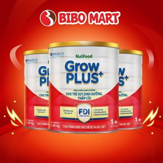 Sữa GrowPLUS+ Đỏ Lon 1,65kg Hỗ Trợ Tăng Cân Phát Triển Não Bộ Chiều Cao Dành Cho Bé Trên 1- Bibomart