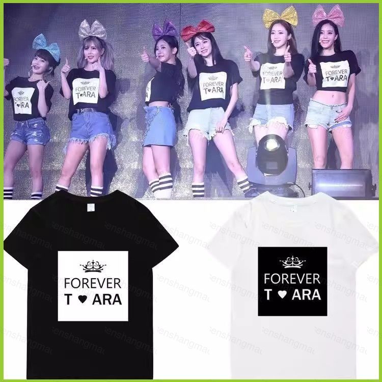 Áo thun T-ARA K-pop ngắn tay mùa hè - Lee Ji Hyun, Hyomin