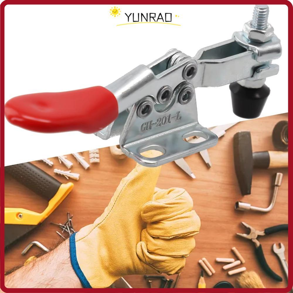 Kẹp cố định hàn YUNRAO, Kẹp chuyển đổi GH201-B phát hành nhanh, Dụng cụ cầm tay bền bỉ Kéo đẩy hình 