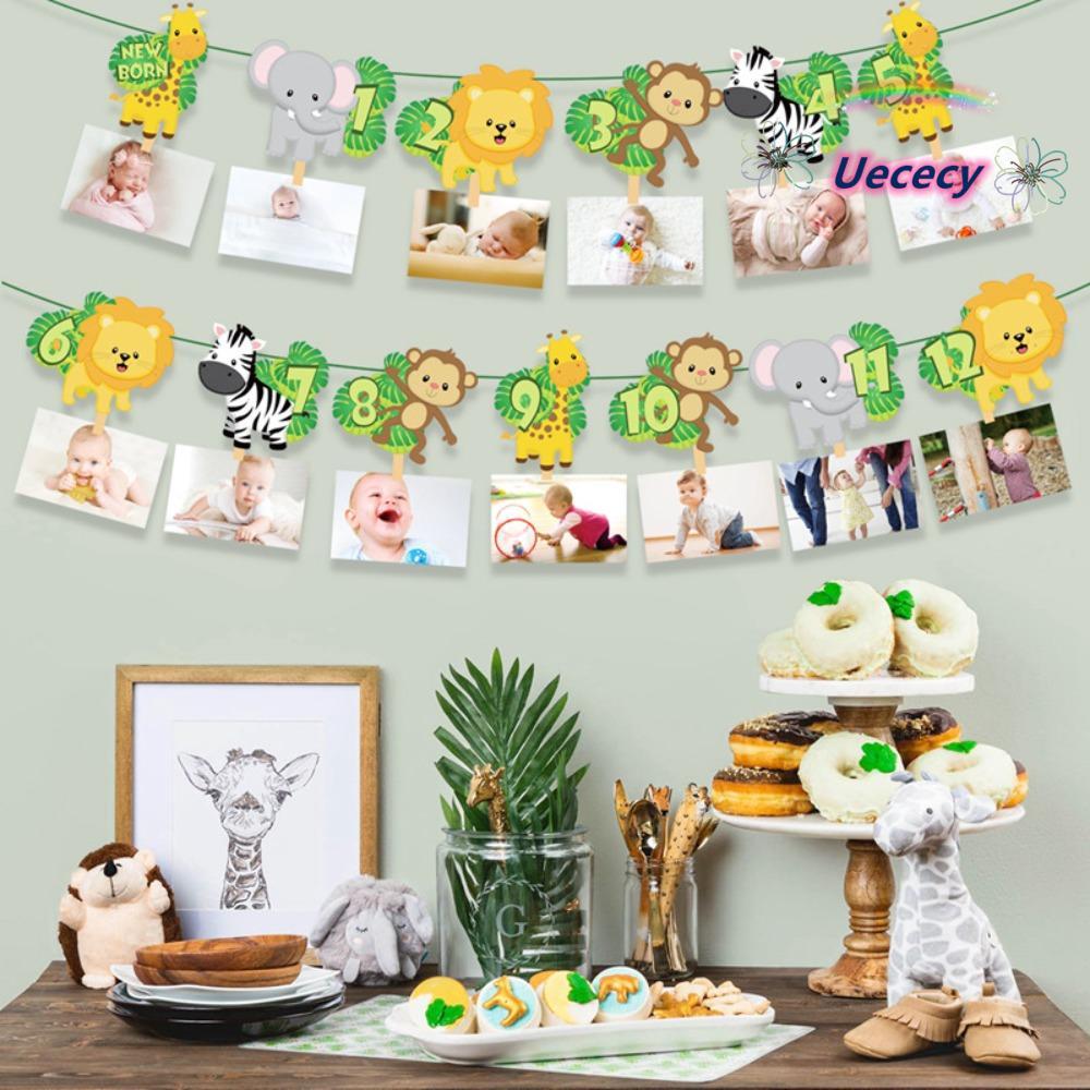 UECECY Jungle Safari Birthday Wild one 1st Kids Jungle Theme Safari Birthday