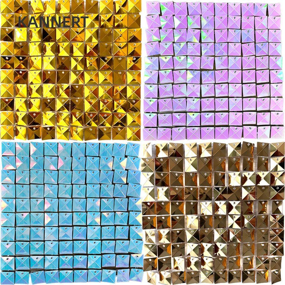 KANNERT Sequin Panel Trang trí tường, Trang trí sinh nhật Đám cưới Phông nền sequin, Tấm trang trí p