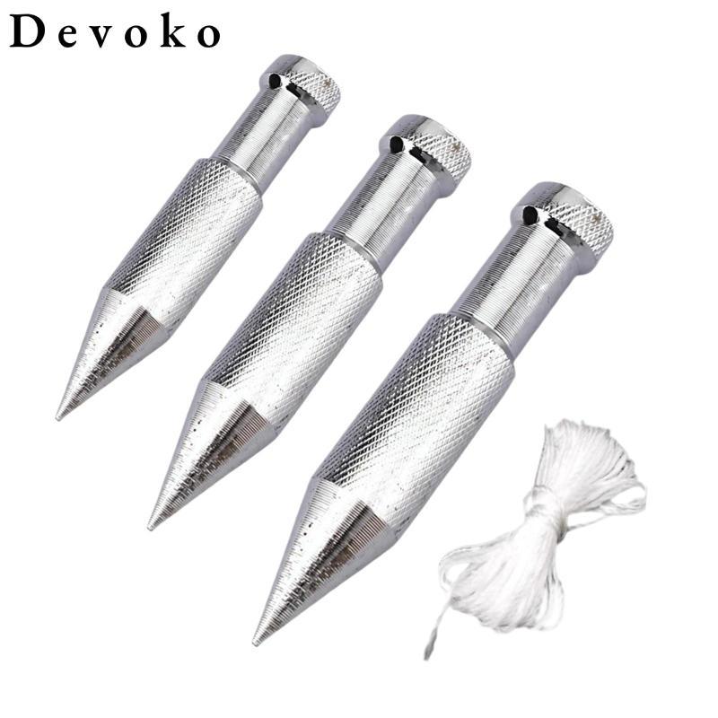 Devoko Thép Carbon Cao Dọc Búa Plumb Bob Dụng Cụ Đo Cho Mộc Masonry Plumb Ứng Dụng