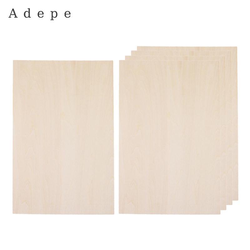 5 Miếng Gỗ Basswood Bảng Gỗ Mỏng Mô Hình Thu Nhỏ Làm Chưa Hoàn Thành