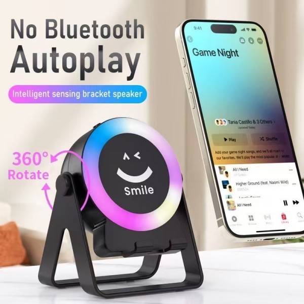 Loa Cảm Ứng Không Dây (3 trong 1) Chân Đế Đa Chức Năng+Âm thanh cảm ứng/Bluetooth Loa, Kết Nối Cảm Ứng Kết nối Bluetoo