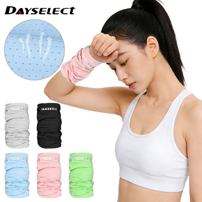 DAYSELECT 1 Cái Thể Thao Co Giãn Làm Mát Cảm Giác Thoáng Khí Đi Xe Đạp Chạy Khăn Dây Đeo Tay