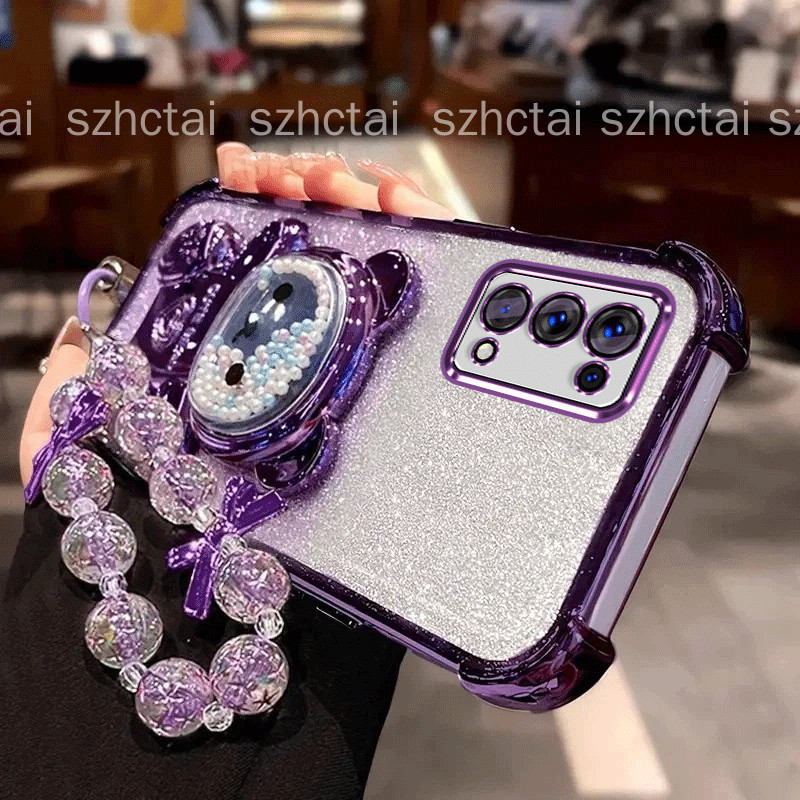 Ốp điện thoại cho OPPO RENO 5 5g / OPPO RENO 4 4g / reno5 4g Vỏ bảo vệ chống rơi bốn góc có giá đỡ g