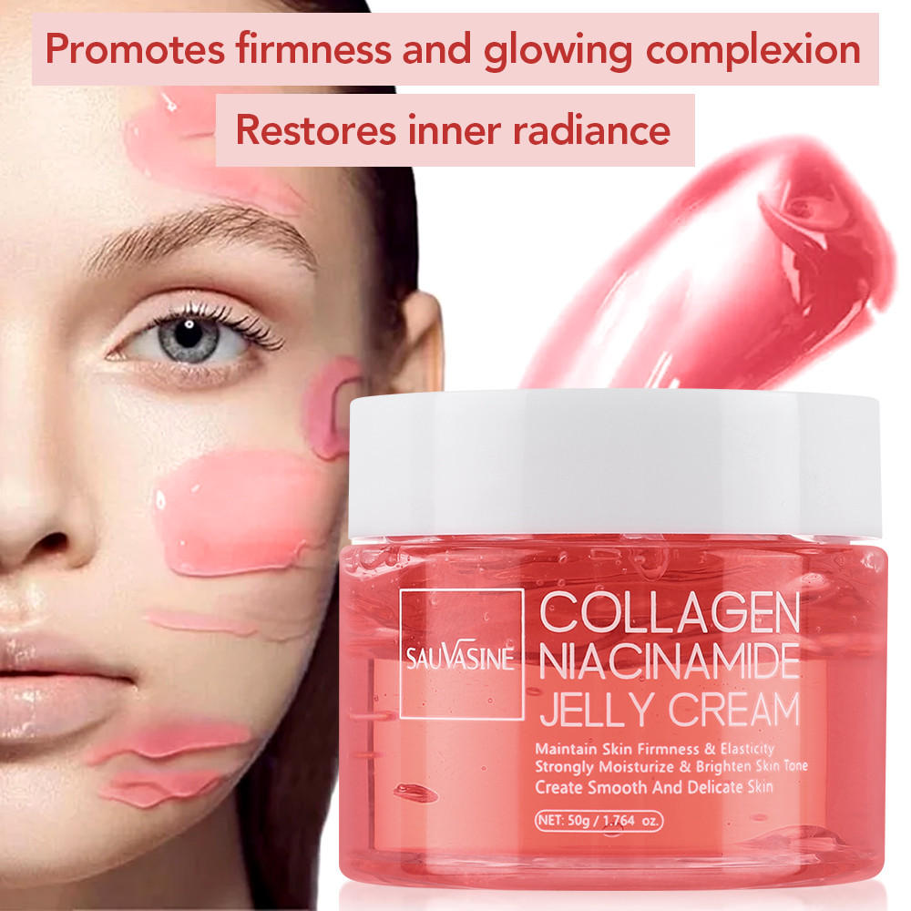 Collagen Jelly Cream Niacinamide Gel Làm Săn Chắc Da 24 Giờ Phát Sáng Nâng Dưỡng Ẩm Mềm Dưỡng Ẩm Làm