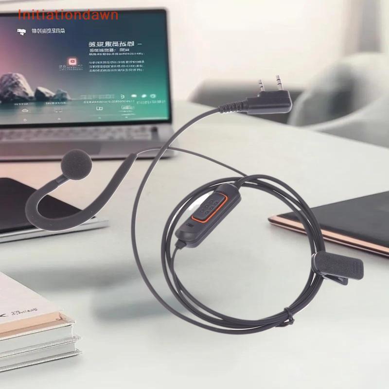 [Initiationdawn] 1 Cái Phụ Kiện Đài Phát Thanh Hai Chiều Tai Nghe Micearphone Cho BaoFeng 888S 5R UV