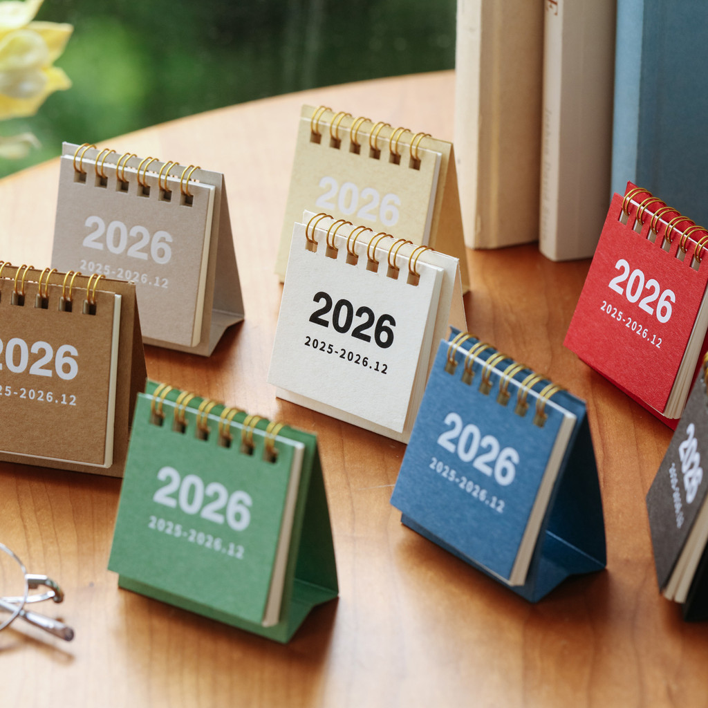 【Thiết Kế Retro Độc Đáo】Lịch Để Bàn 2026 Mini Bỏ Túi - Lịch Từ Tháng/Planer Hàng Ngày Tiện Dụng Cho 