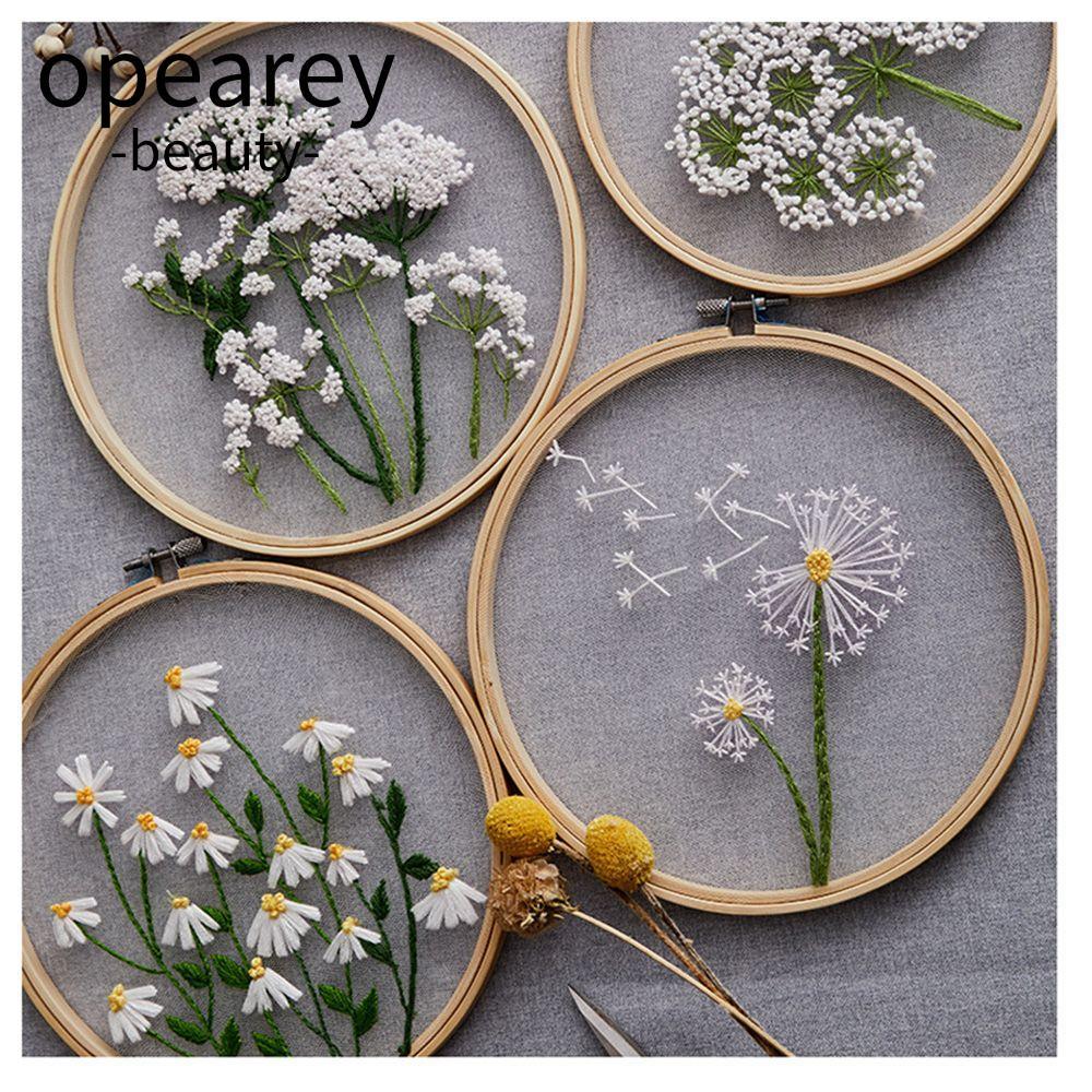 Bộ thêu OPEAREY Người mới bắt đầu Cây kim bồ công anh Hoa Paintin