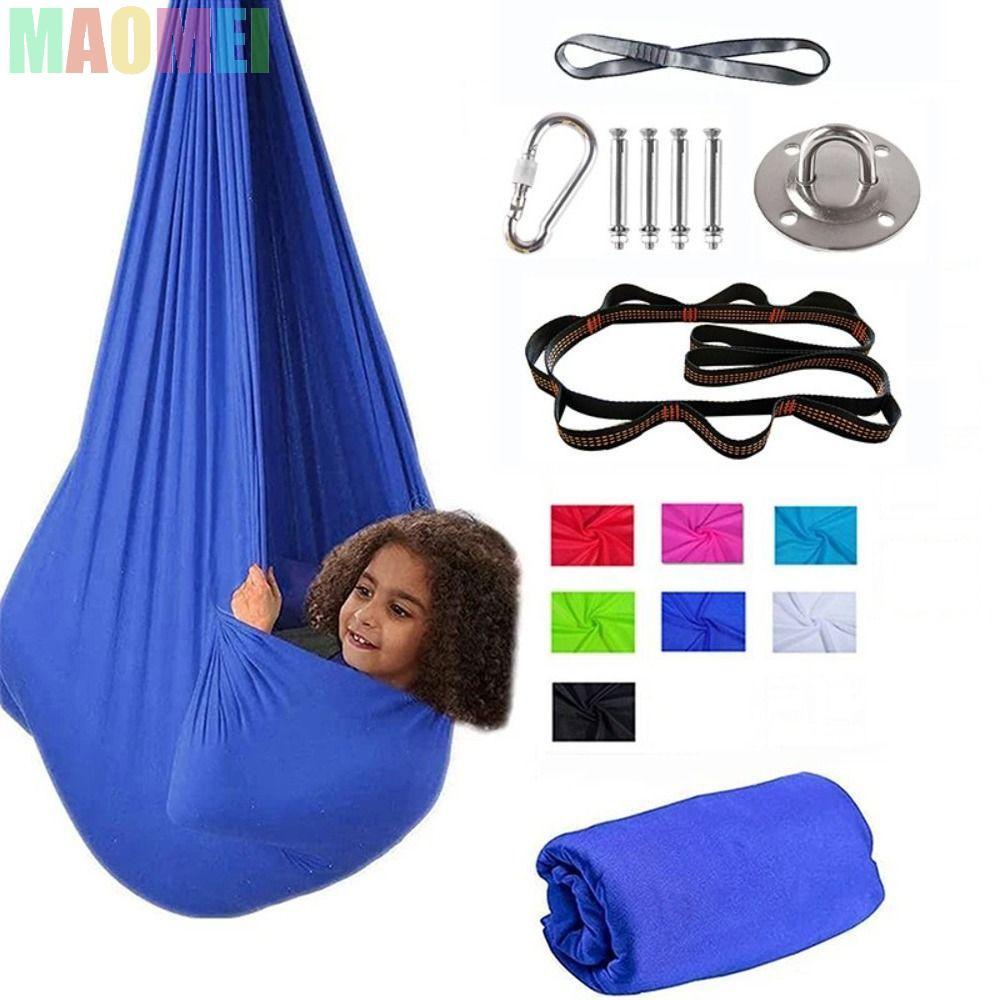 MAOMEI Công cụ tập thể dục MAOMEI Yoga, Võng trên không có thể điều chỉnh nhiều màu cho trẻ em, Đồ d