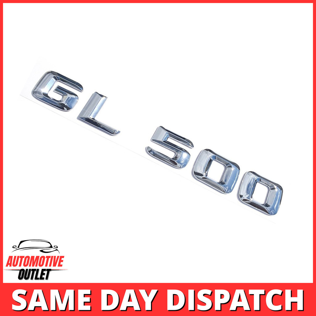 GL500 LETTERING PHÍA SAU BOOT LID TRUNK BẰNG BIỂN CHO MERCEDES BENZ, CHROME