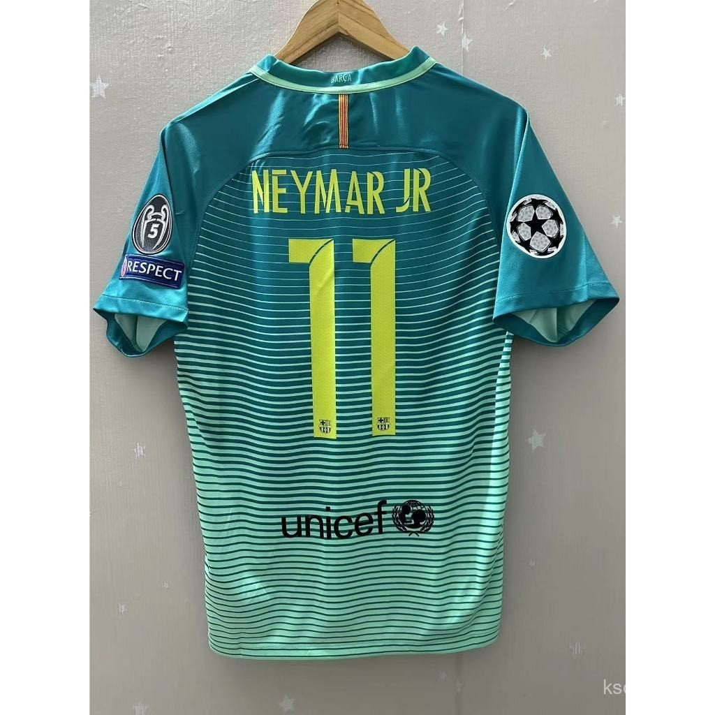 Áo sơ mi đội Barcelona Retro Messi Iniesta Neymar mùa 16-17