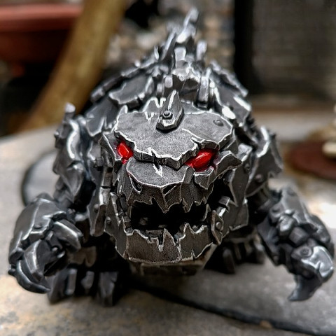 Warhammer K40 mecha quái vật nhỏ mecha Godzilla Mechanical Godzilla Q Edition GK mẫu trắng