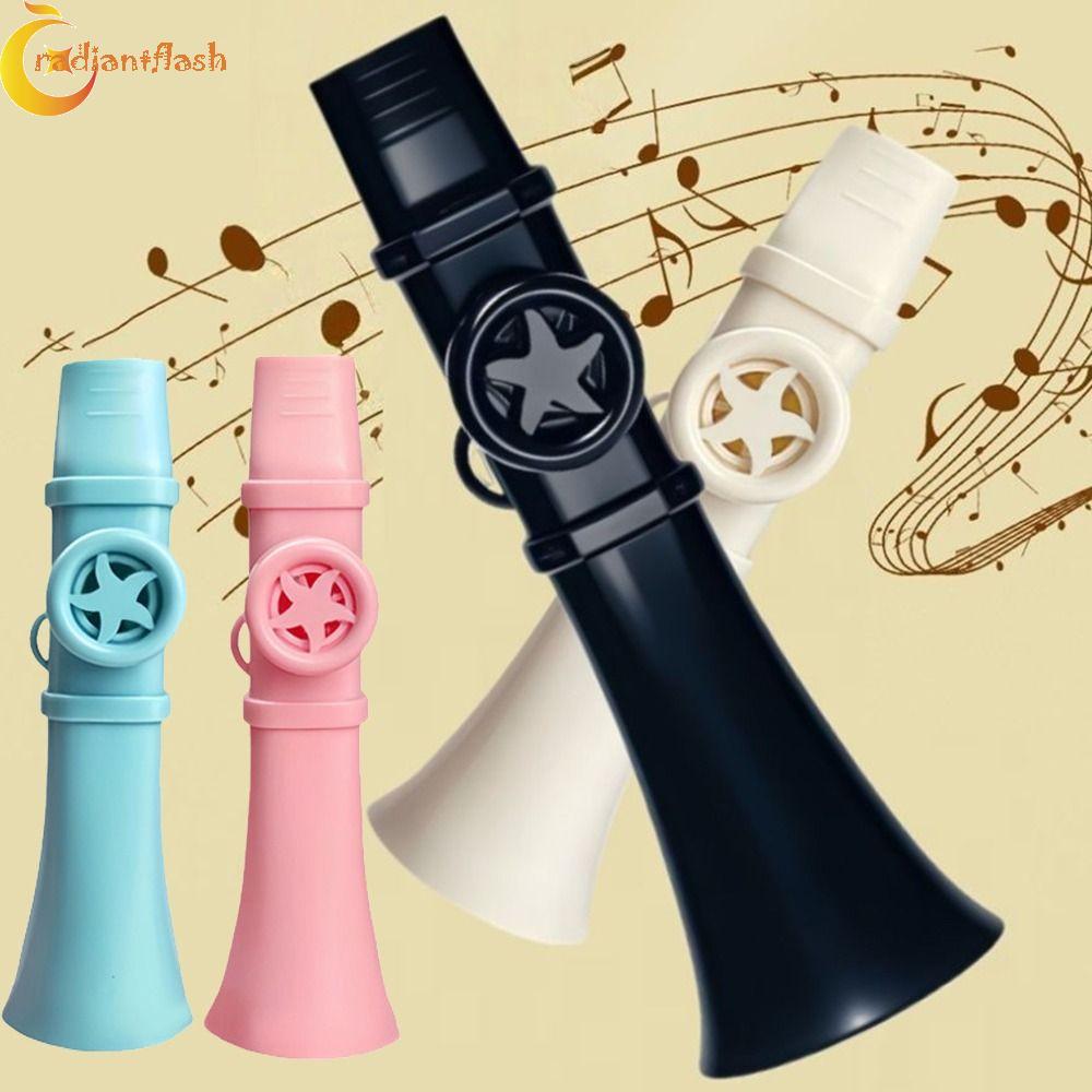RADIANTFLASH Professional Kazoo, Sáo Kazoo thân bằng nhựa thiết kế di động, Ống ngậm Dudu đơn giản K