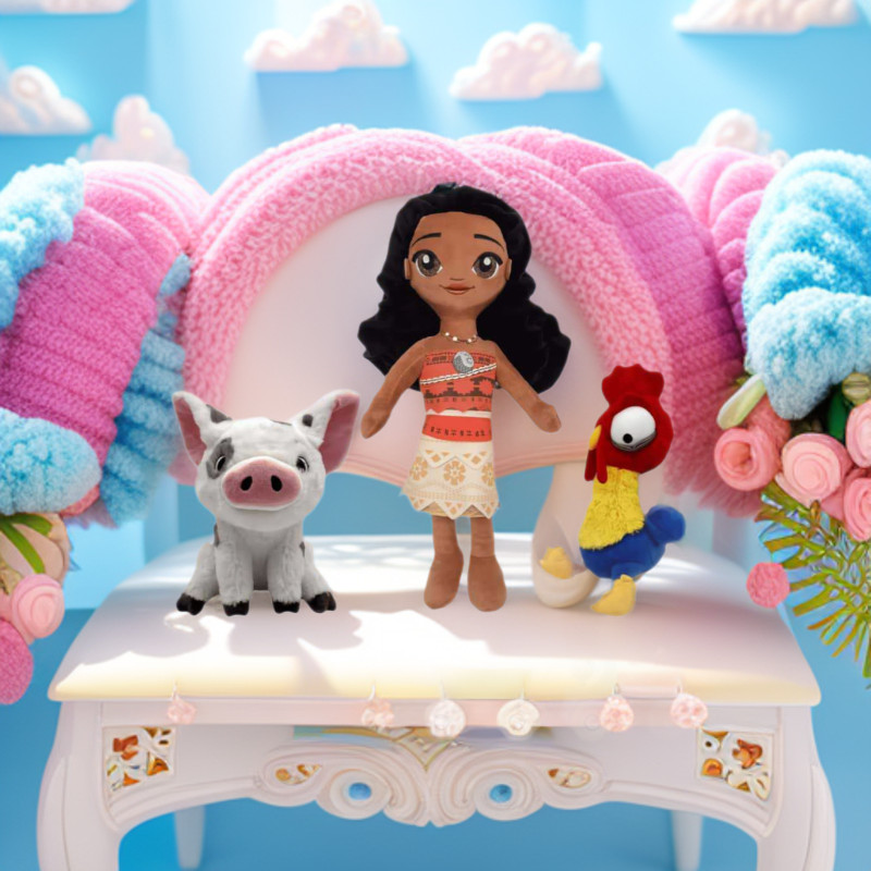 Moana sang trọng moana sang trọng Thú cưng lợn moana Công chúa Han Han Han Gà sang trọng Đồ chơi Búp