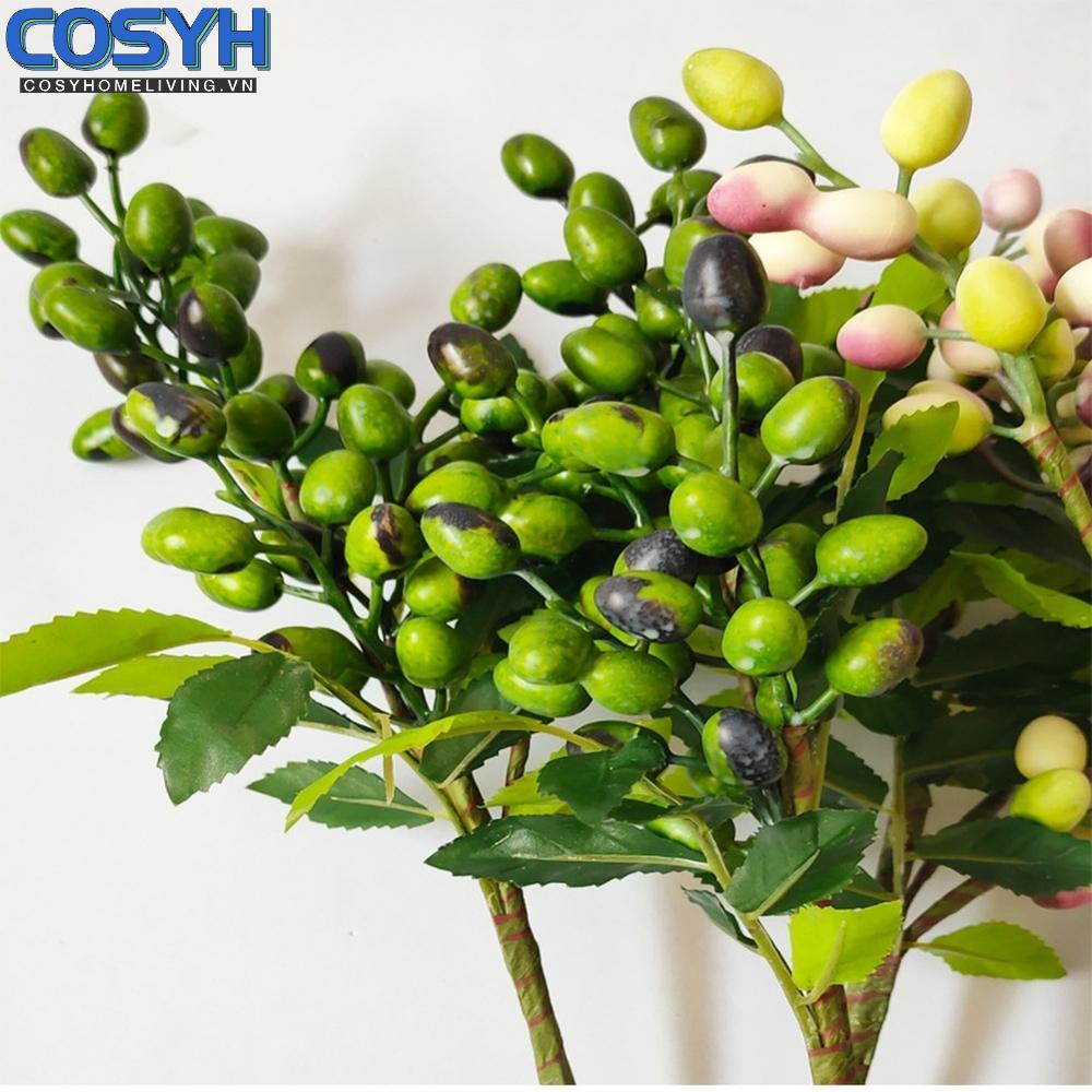 <cosyh>Olive Branch Lifelike Berries Detailed Textures Easy To Arrange Photography Prop