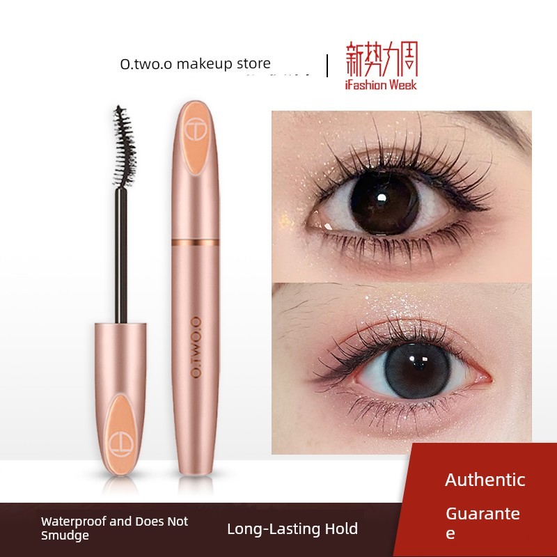 OTWOO Mascara Lâu Dài Uốn Đế Chống Thấm Nước Chống Mồ Hôi Đầu Bàn Chải Mịn Lông Mi Áo Mưa Tạo Kiểu C