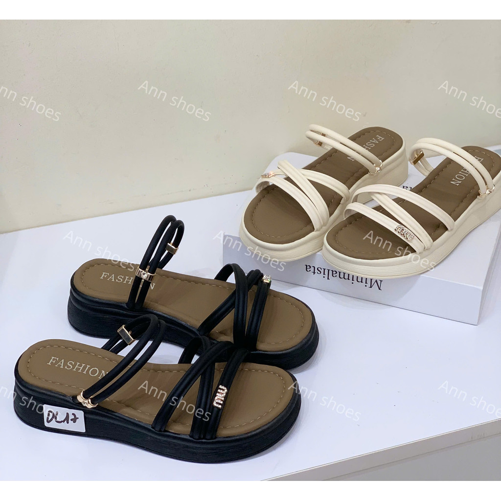 Dép lê nữ đế vừa dây mảnh sang êm mềm dễ đi hàng QCCC fullbox DL17 ANN_SHOES