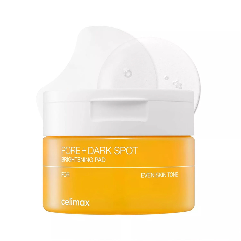 Celimax Pore + Dark Spot Brightening Pad | 60pcs, Exfoliating Toner Pad, Refine Pores & Even Skin To