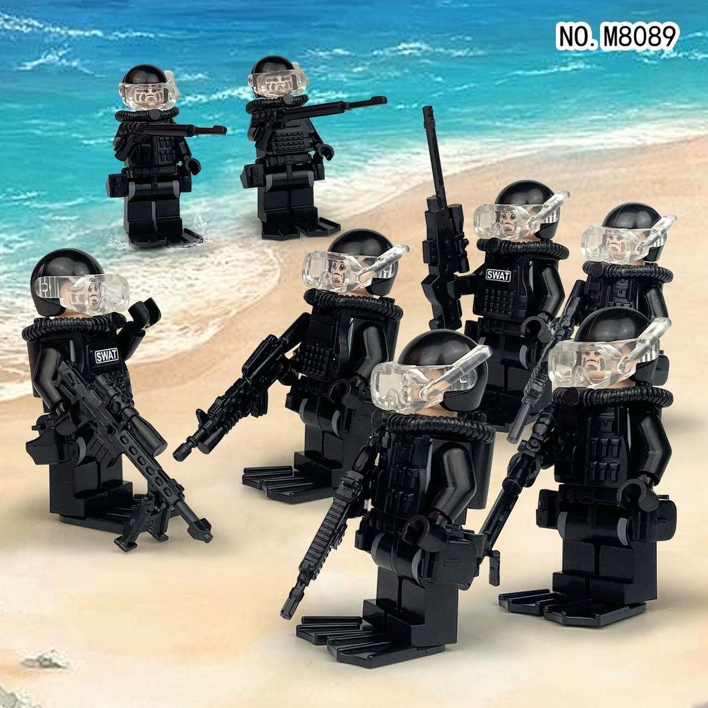 Hot Sale#[1034People Collection]Compatible with LEGO diver minifigures, Navy SEALs special forces fi