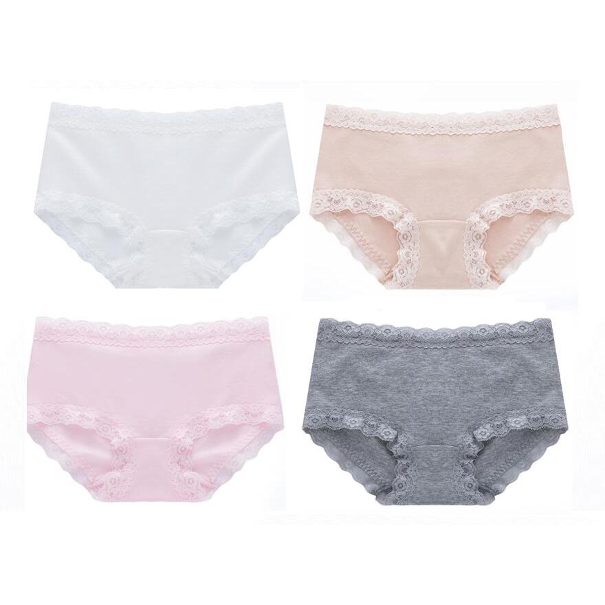 K08 Out of Japan Cobed Cotton Low-Waist Quần lót nữ ren liền mạch