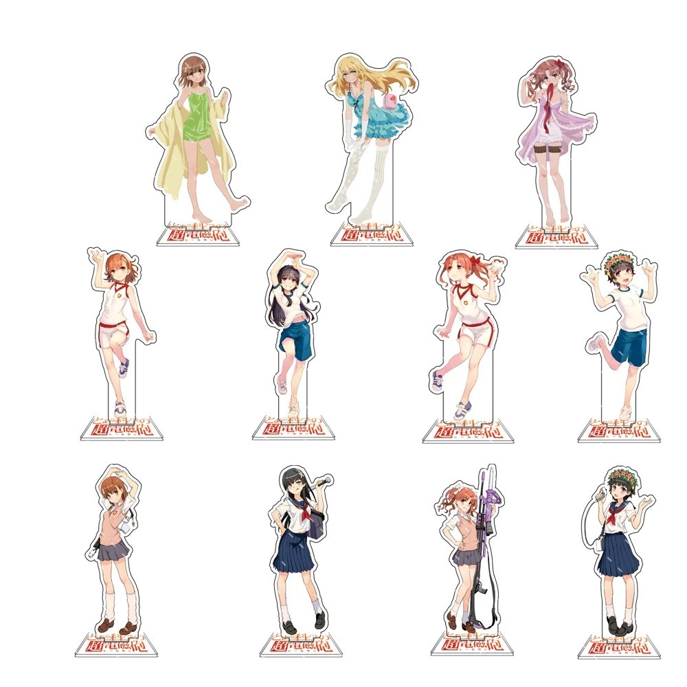 Mô Hình Standee Anime A Certain Scientific Railgun Toaru Kagaku no Railgun Misaka Mikoto Acrylic Tra