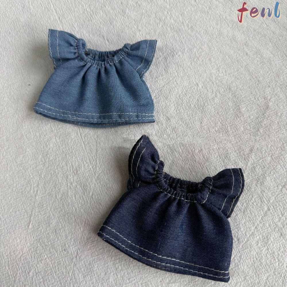 Quần short búp bê cotton FENL, Áo sơ mi quần jean búp bê thời trang đa phong cách, Bộ đồ búp bê cott