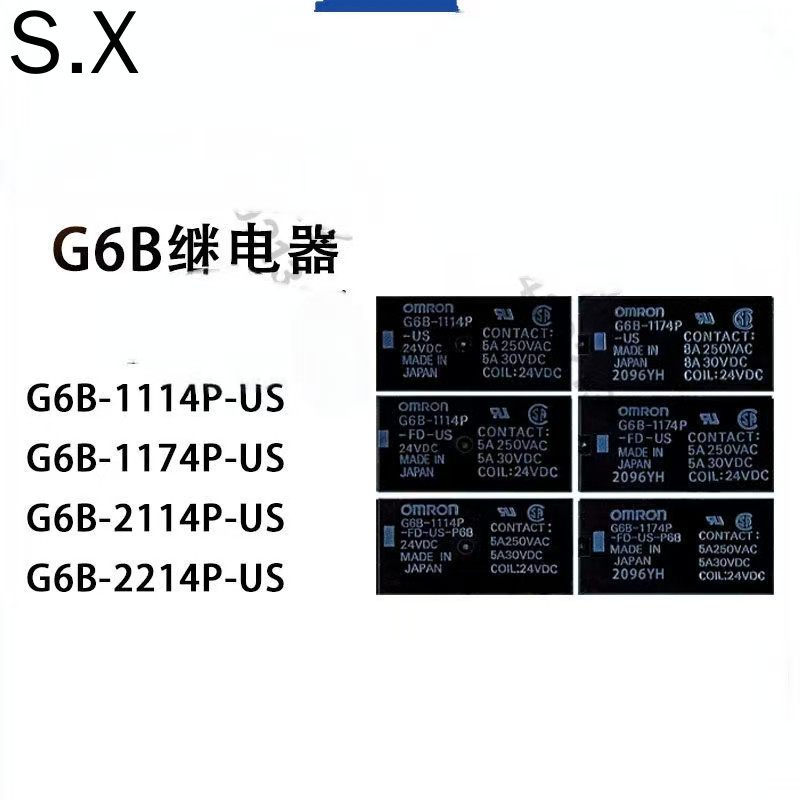 Rơle Omron G6B-1114P 1174P 2214P 2114P-FD-US-P6B 5V 12V 24V