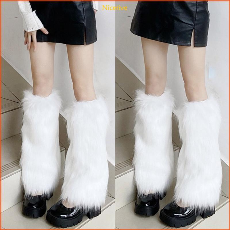 Nice Giày Bốt Ngắn Femboy Winter Faux Fur Boots Cho Nữ