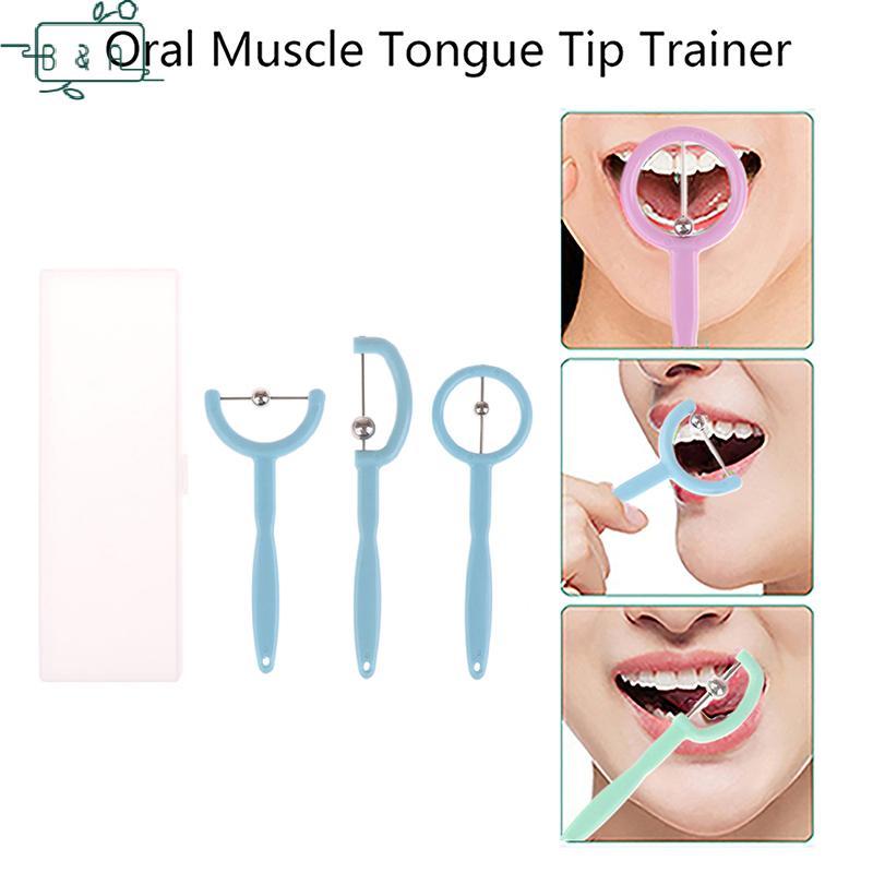 [B & A] 3 Dụng cụ tập thể dục Đầu lưỡi dành cho trẻ em Dụng cụ tập thể dục Đầu lưỡi Dụng cụ tập thể 