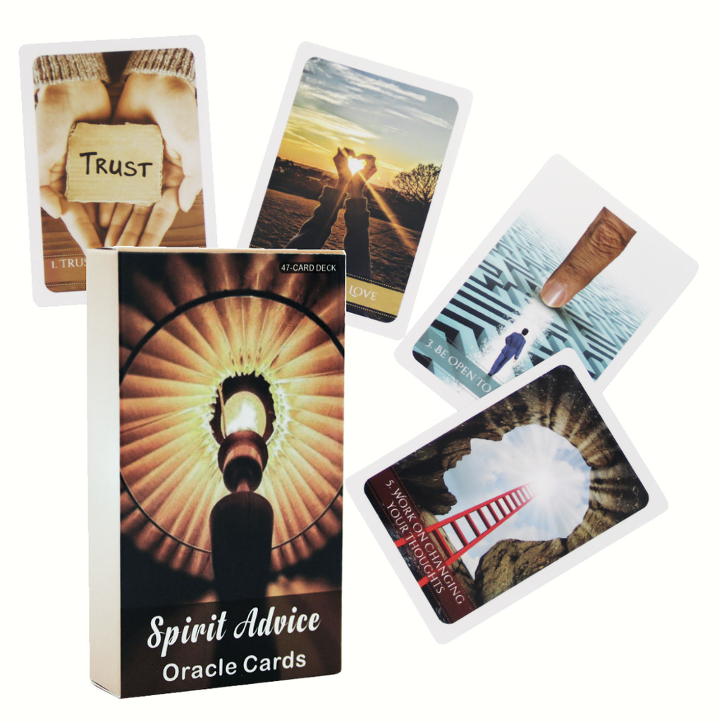 Hàng có sẵn / 10.3 * 6cm / Spirit Advice Thẻ tin nhắn thẻ Oracle / Trò chơi thẻ / Trò chơi bảng tiến