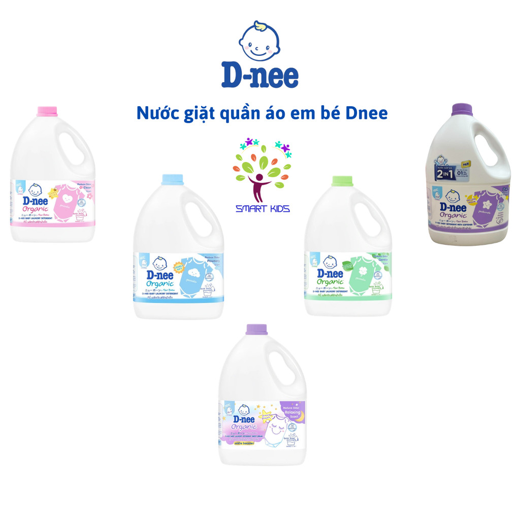 Nước giặt quần áo em bé Dnee 3000ml (Chính hãng có tem Đại Thịnh)