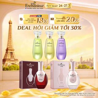 [Giao hỏa tốc] Nước hoa cao cấp Enchanteur EDT/EDP 50ml lưu hương dài lâu,đạt chứng nhận Safe Perfume và Cruelty Free