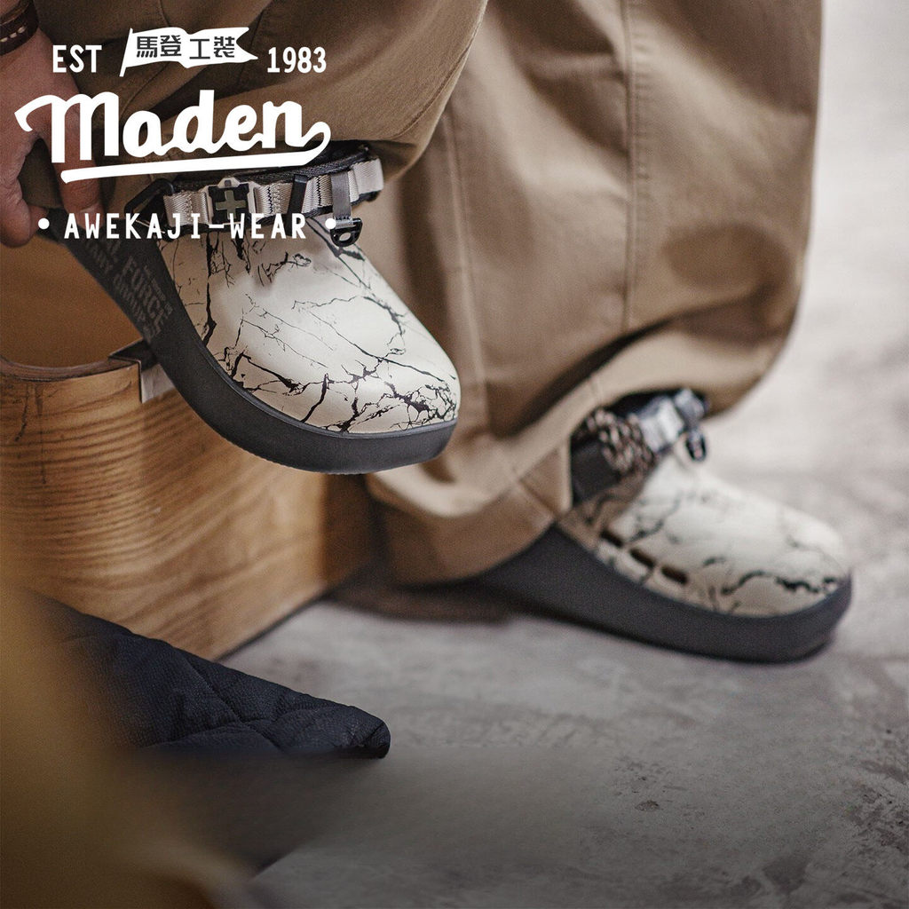 MADEN Cave Giày Nam Mùa Xuân 2026 Mới Ngoài Trời Baotou Nửa Tote Hai Mặc Dép Thoáng Mát Boken Đầu Bế