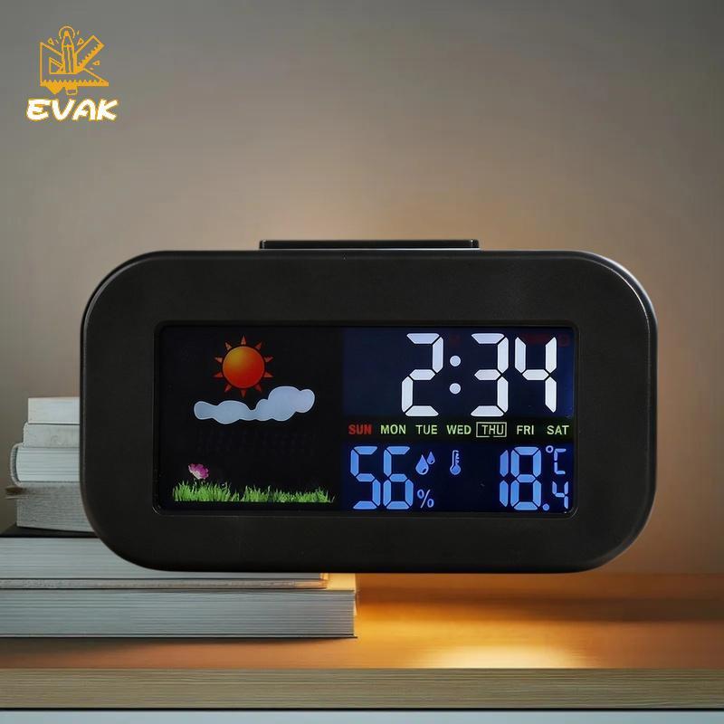 Alittlesetrtu Kids 'Balit Weather Station Clo: Màn hình màu sắc cho nhiệt độ & độ ẩm VN