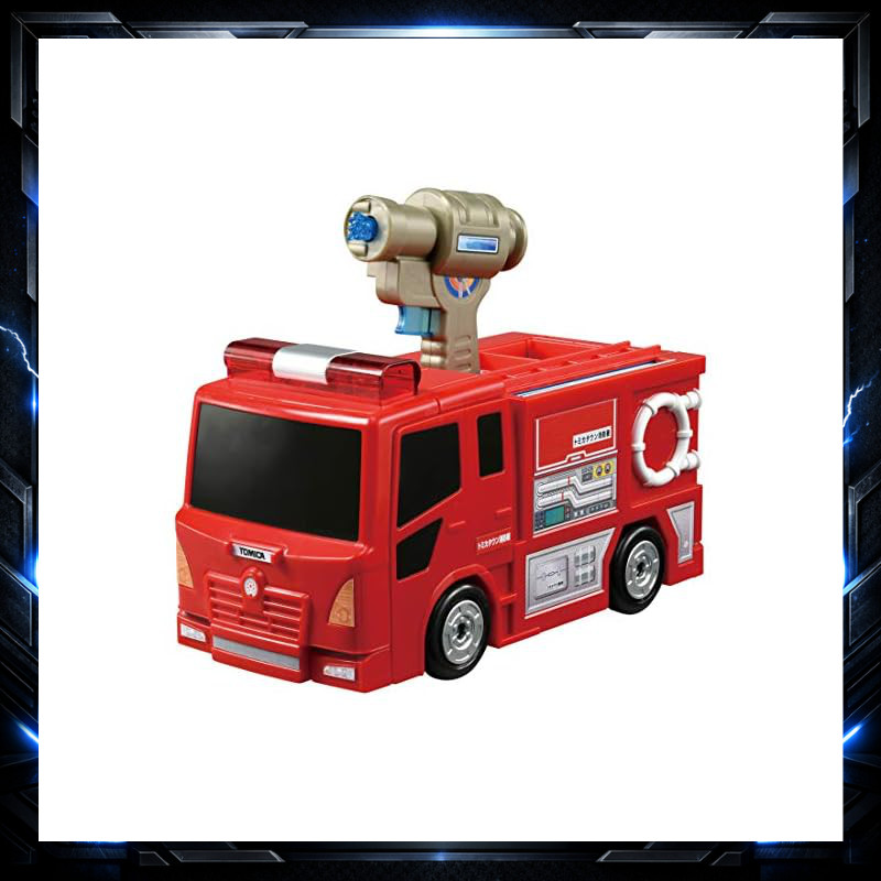 Takara Tomy "TOMICA Pyupyu Fire Extinguishing Transforming Fire Station" Mini Car Toy unisex for age