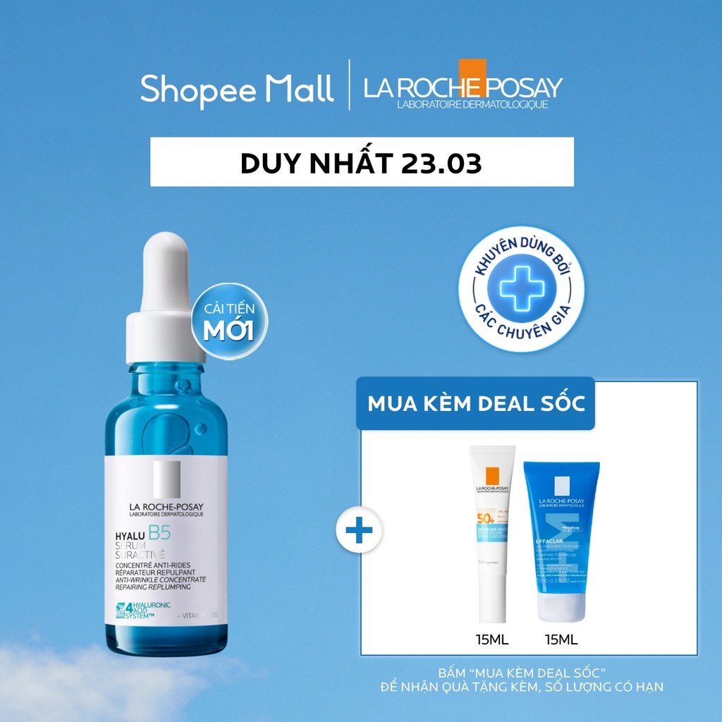 [CẢI TIẾN MỚI - 4 LOẠI HA] Dưỡng chất dưỡng ẩm & mờ nếp nhăn La Roche-Posay Hyalu B5 30ml | BigBuy360 - bigbuy360.vn