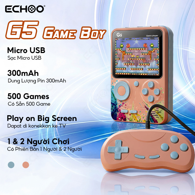 G5 Máy Chơi Game Cầm Tay 500 Trong 1 Mini Game Console Retro Máy Game Cổ Điển Kết Nối TV Pin Sạc