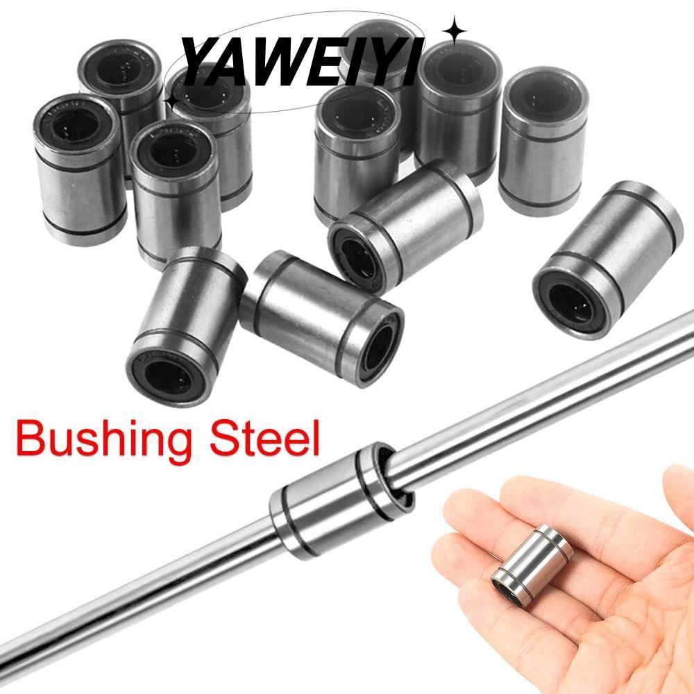 YAWEIYI Ống Lót Thép Bền Thanh Trục CNC Phần LM8UU LM10U LM12UU LM16UU