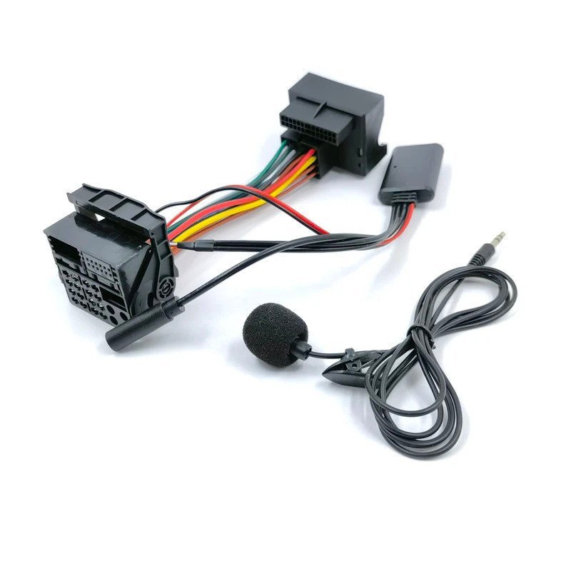 Biurlink 150CM 6000CD Stereo Bluetooth AUX-in Cáp Âm Thanh Gọi Điện Thoại Tay Dây Buộc Adapter Cho 6000 CD Ford Mondeo Focus MNUU