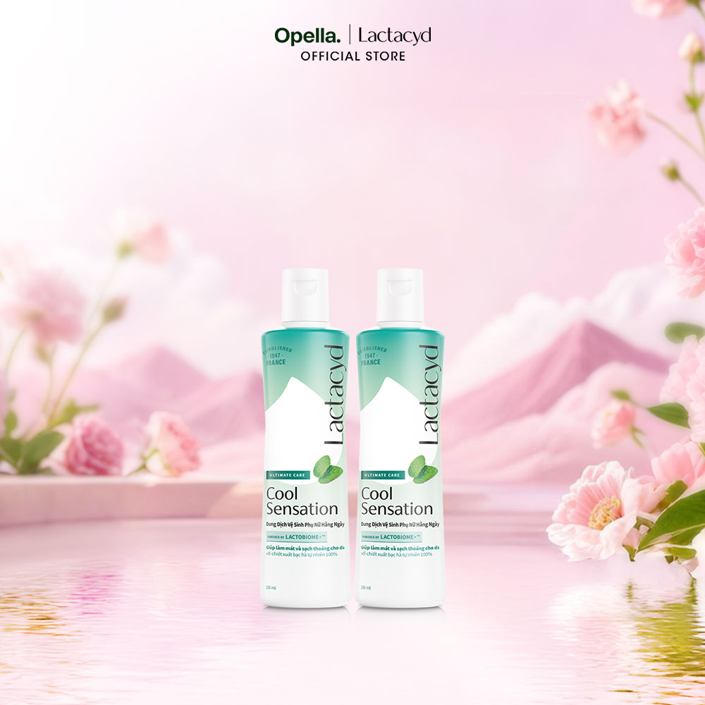 Bộ 2 Dung Dịch Vệ Sinh Phụ Nữ Lactacyd Cool Sensation 250ml Mát Lạnh & Sạch Thoáng Dài Lâu