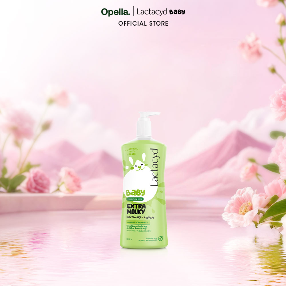 Sữa Tắm Gội Trẻ Em Lactacyd Baby Extra Milky Làm Sạch Dịu Nhẹ và Dưỡng Ẩm Vượt Trội Size Jumbo 800ml