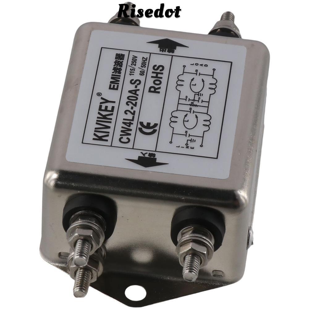 Máy nén tiếng ồn RISEDUT, Bộ lọc EMI công suất một pha JREle AC 115 / 250V, Bộ lọc nhiễu điện từ CW4