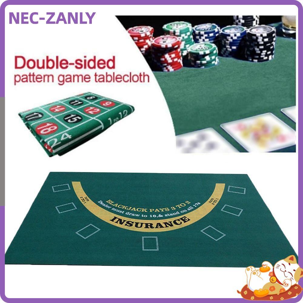 NEC-ZANLY Trò Chơi Khăn Trải Bàn, Vải nỉ 60 * 90CM Poker Table Top, Di Động Roulette Blackjack Bàn C