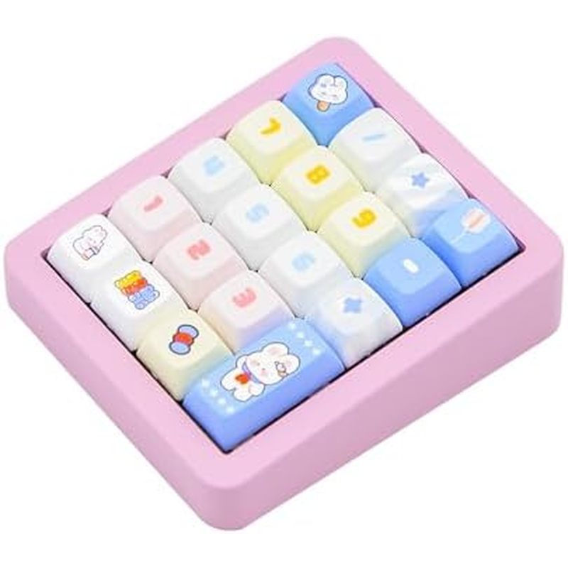 Bàn phím số cơ có dây Adventurers K812, Numpad RGB có thể gập lại nóng 19 phím, có thể lập trình Mac