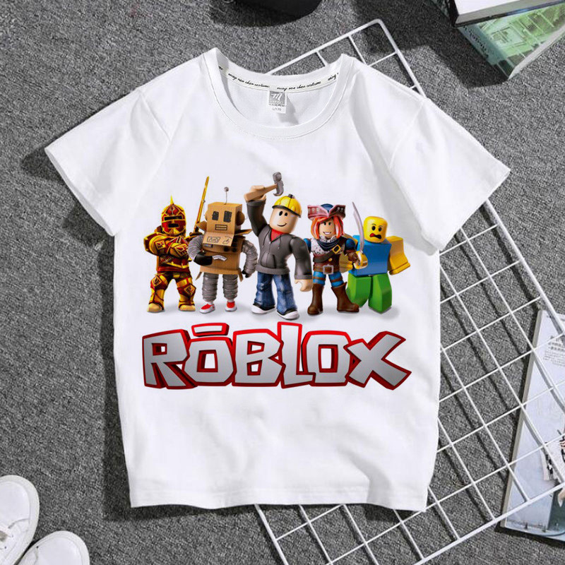 Roblox Roblox Roblox Roblox Áo thun ngắn tay dành cho trẻ em Áo thun ngắn tay hoạt hình dành cho trẻ