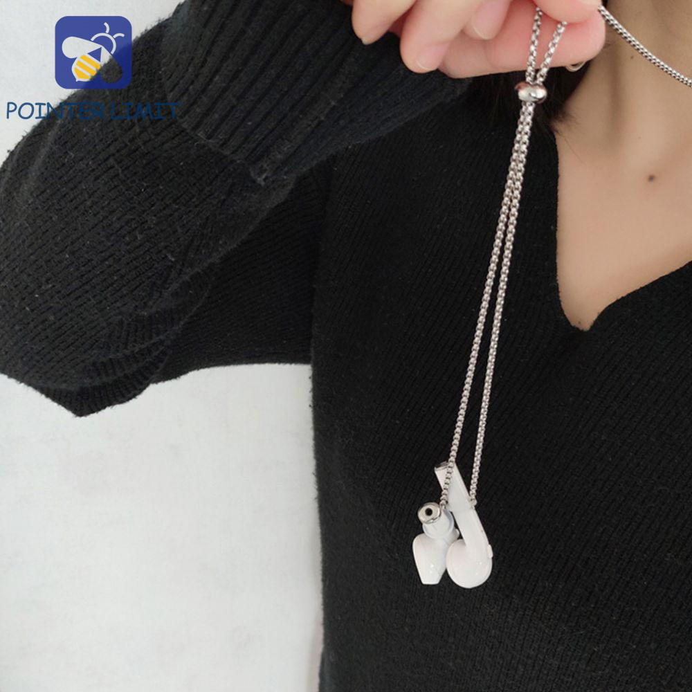 POINTER LIMIT Giá đỡ tai nghe Bluetooth, Kẹp giữ bằng thép không gỉ Dây chuyền tai nghe chống mất, D