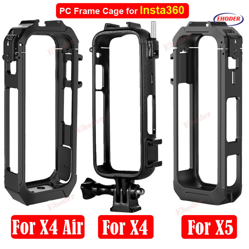 Khung PC Lồng Cho Insta360 X4 Air X5 Khung Bảo Vệ Chống Sốc Vỏ Cho Insta360X4Air Insta360x4 Insta360